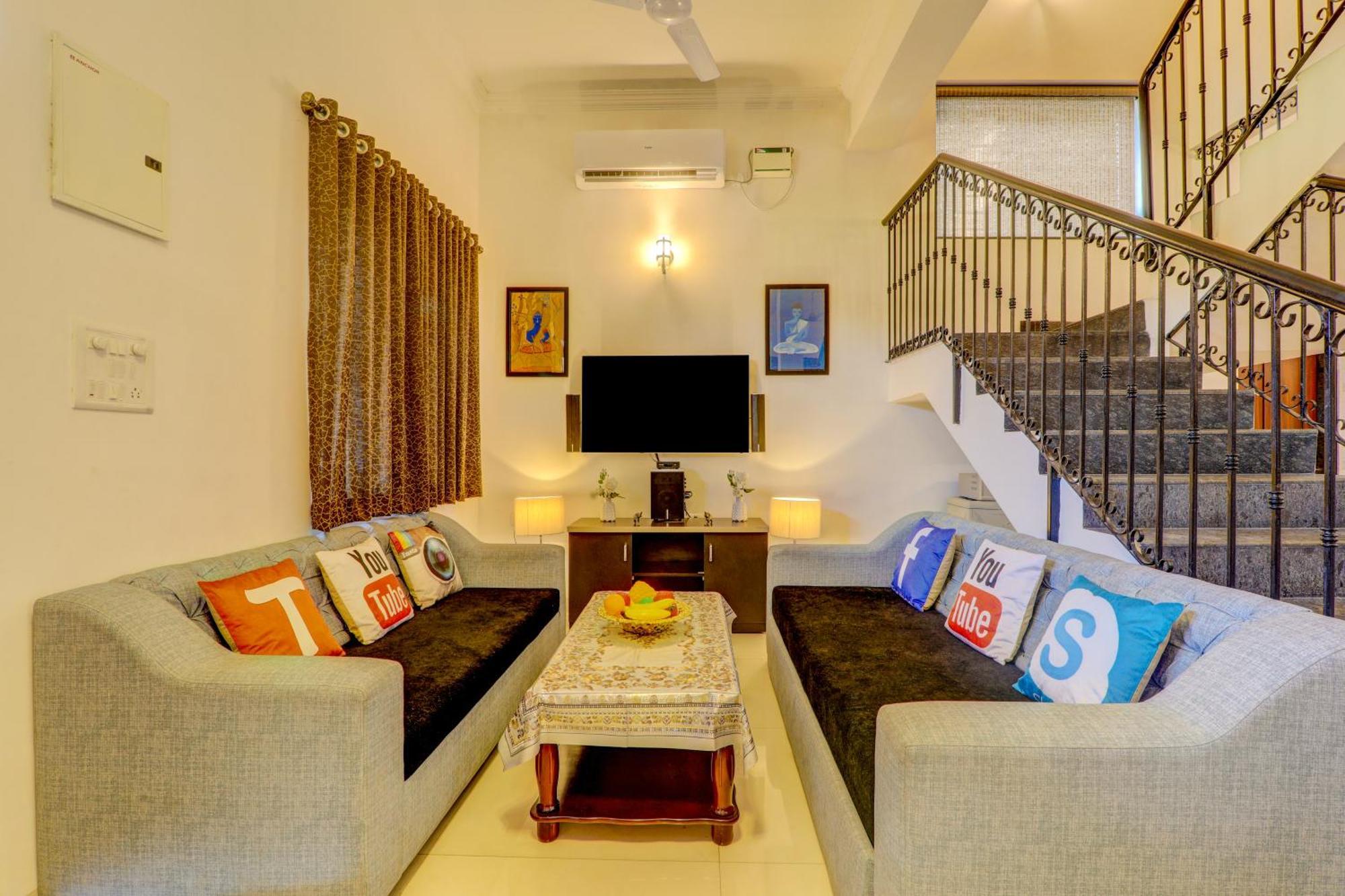 Ludo Private Pool Villa, Wifi-Caretaker-Parking, North Goa Baga Exteriör bild